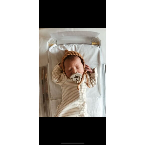 Newborn Mustard Pixie Bonnet - Picture 2 of 2